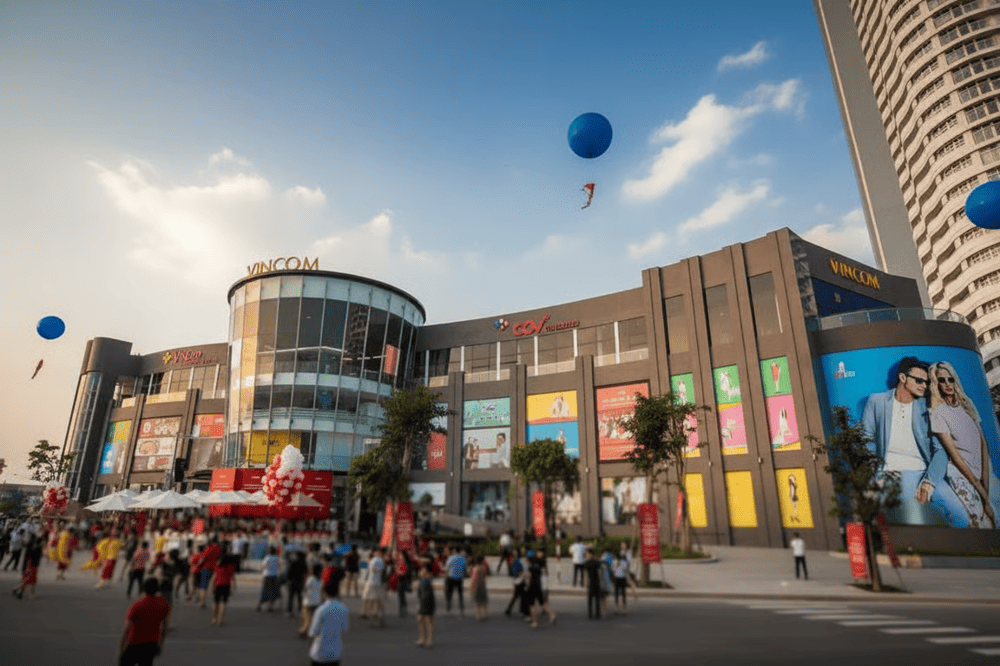 Vincom Plaza Danang stands out with its modern design and spacious layout